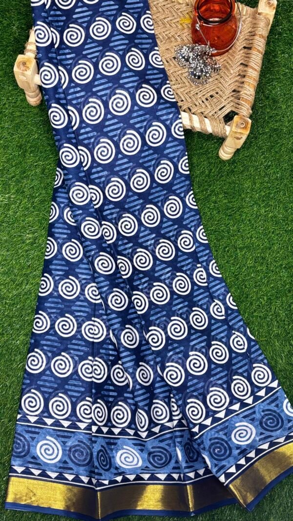 Indigo saree - Image 3