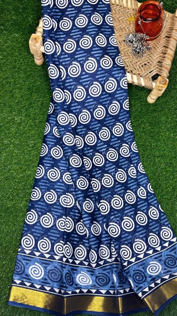 Indigo saree - Image 2