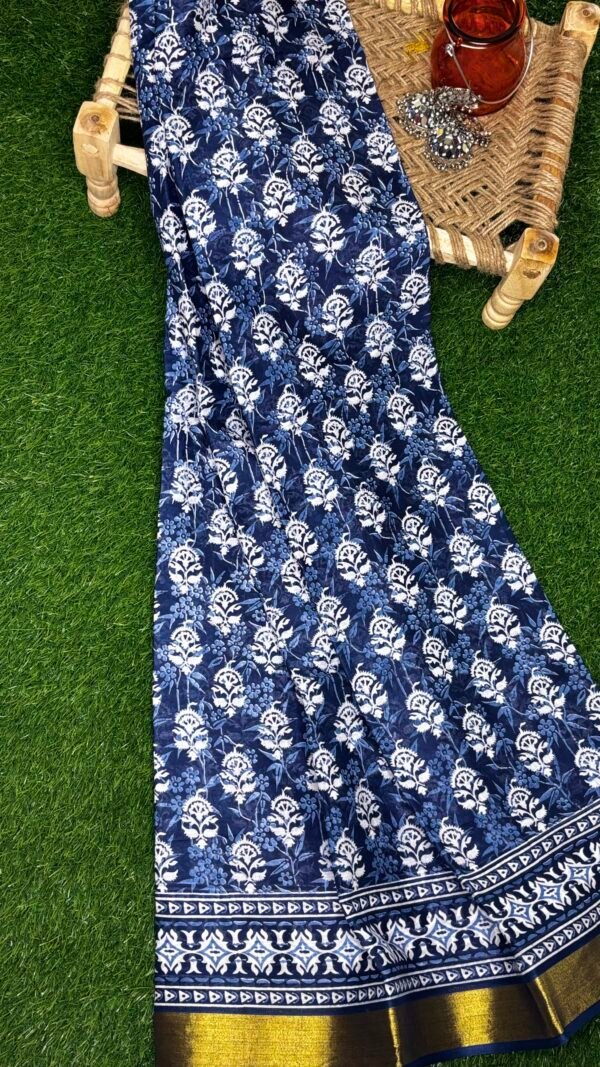 Indigo saree - Image 2