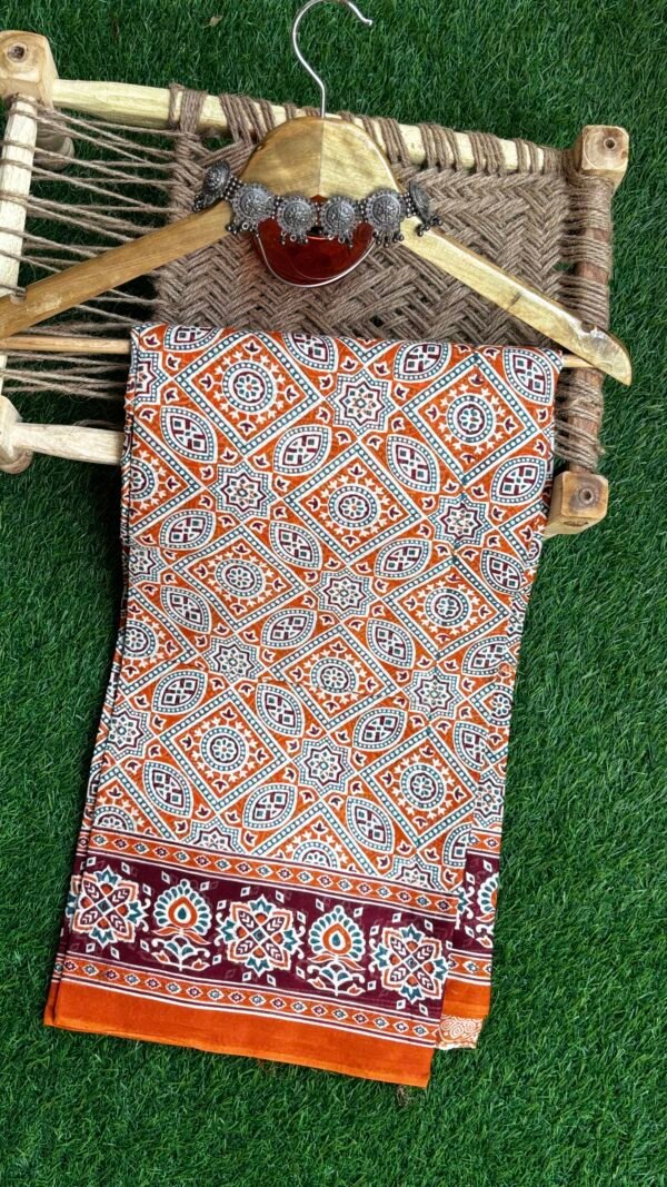 Handblock kota doira saree