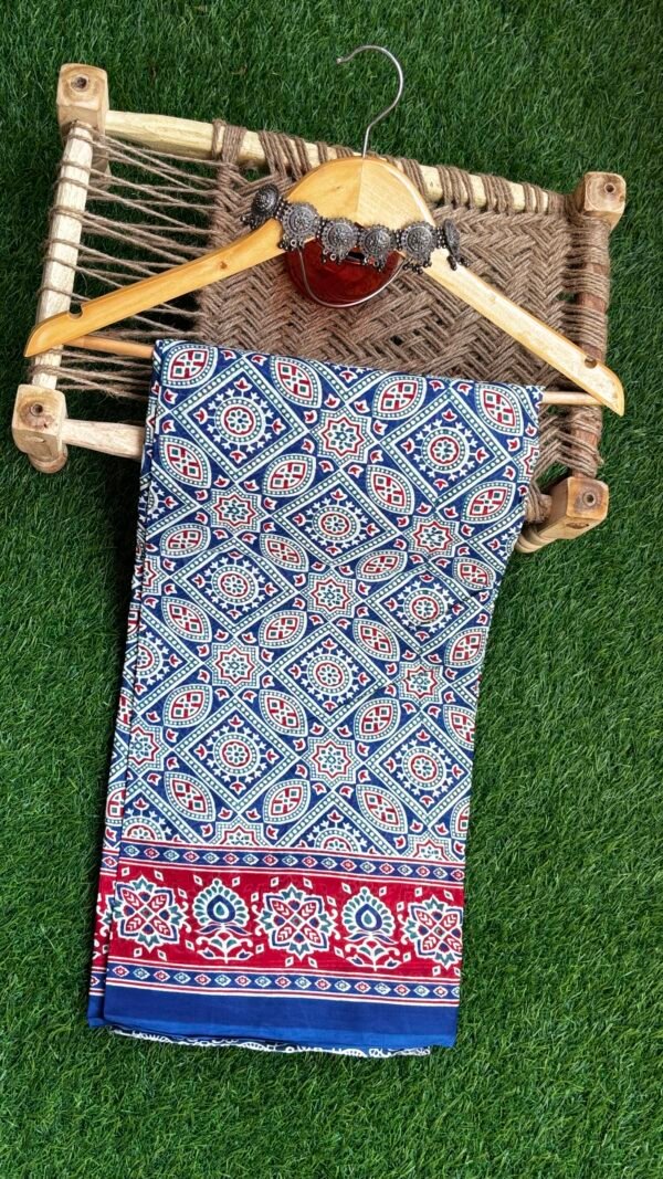 Handblock kota doira saree