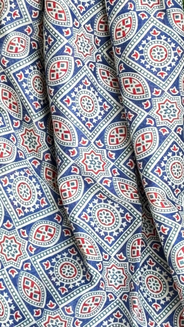 Handblock kota doira saree - Image 3