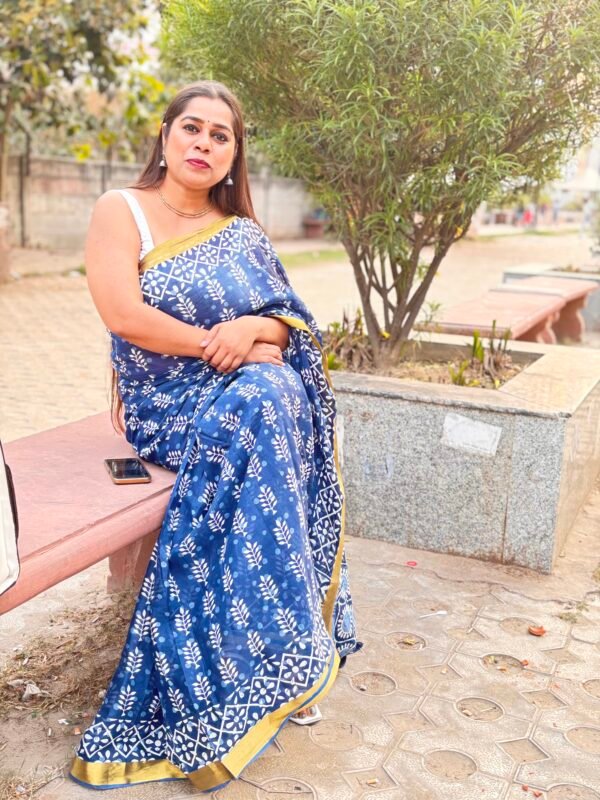 Indigo saree - Image 2