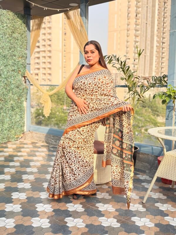 Kalamkari saree - Image 6