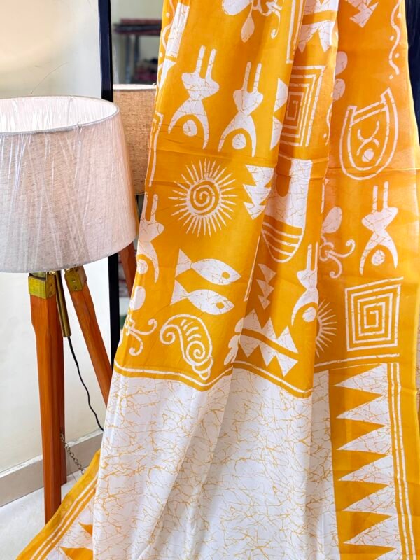 Malmal Cotton Saree - Image 2