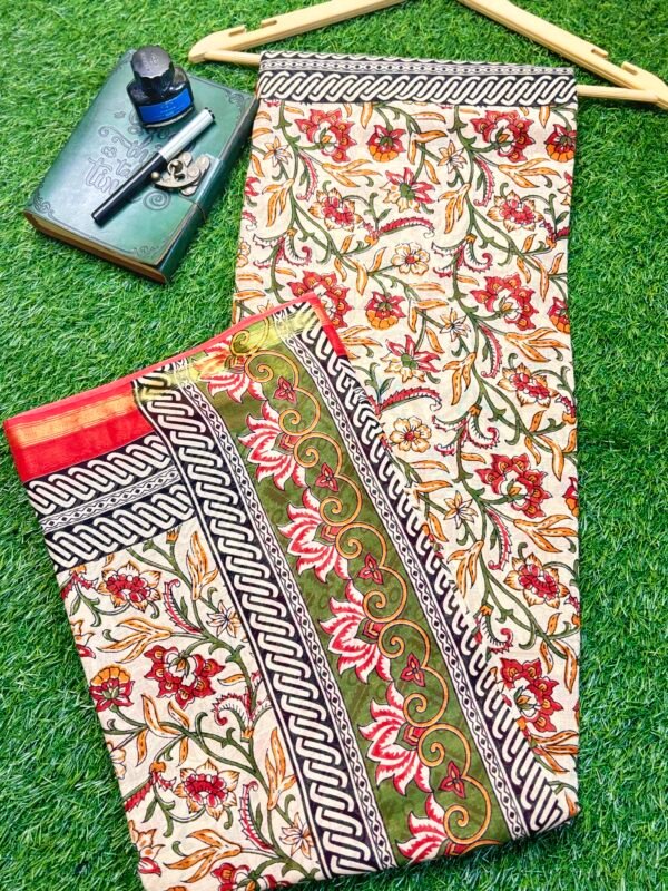 Kalamkari saree - Image 3