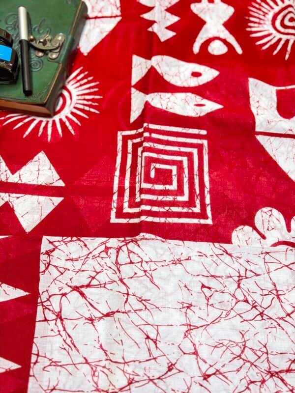 Malmal Cotton Saree - Image 3