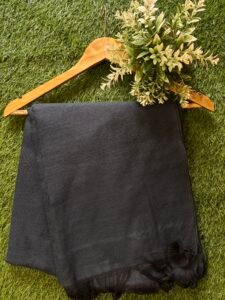 All Black Khadi Cotton