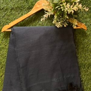 All Black Khadi Cotton