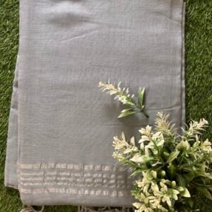 Ash Grey Khadi Cotton