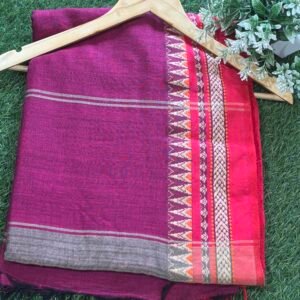 Wine Colour  Khadi  Cotton