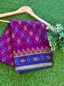 Wine Colour Muslin Cotton