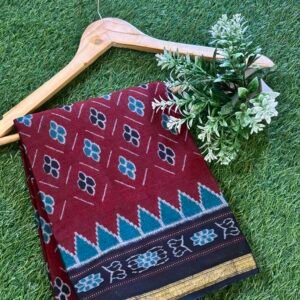 Maroon Colour Muslin Cotton