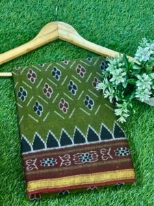 Parrot Green Muslin Cotton