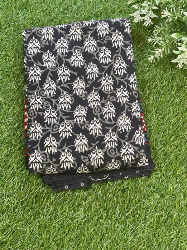 Pure muslin cotton saree - Image 2