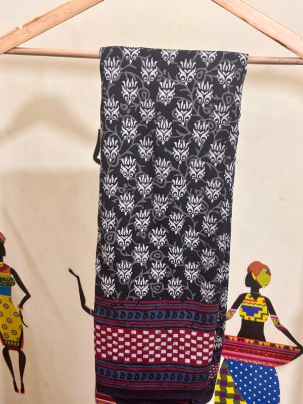 Pure muslin cotton saree - Image 3