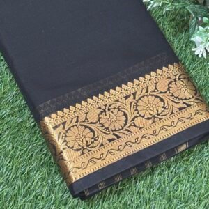 Black Maheshwari Cotton