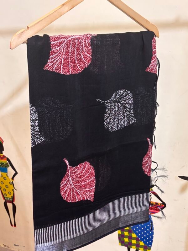 Lilen cotton saree - Image 3