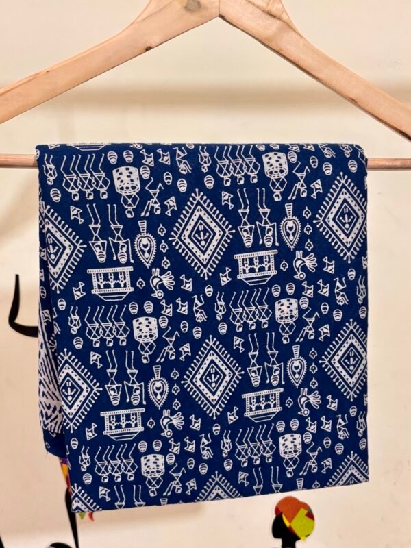 Malmal cotton saree - Image 3