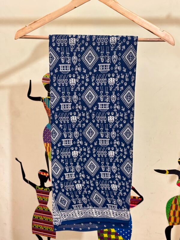 Malmal cotton saree - Image 4