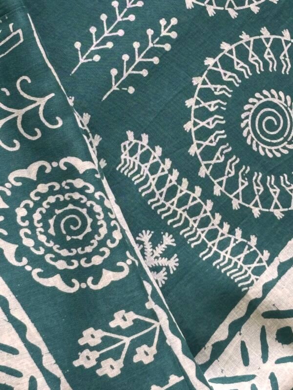 Malmal cotton saree - Image 3