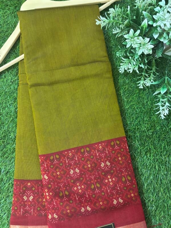Pure muslin cotton saree - Image 2