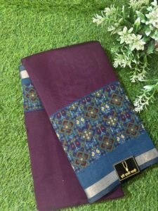 Pure muslin cotton saree