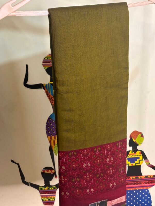 Pure muslin cotton saree - Image 4