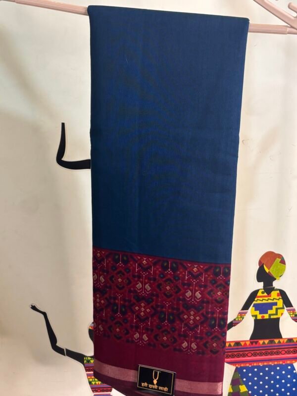 Pure muslin cotton saree - Image 4
