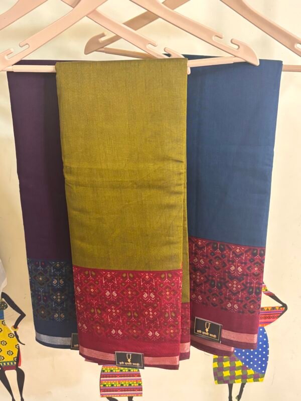 Pure muslin cotton saree - Image 5