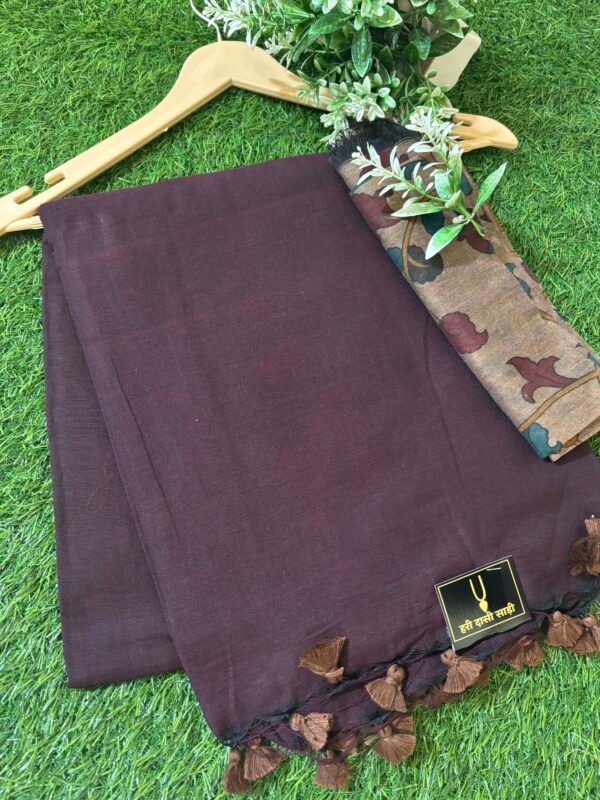 Khadi cotton saree - Image 2