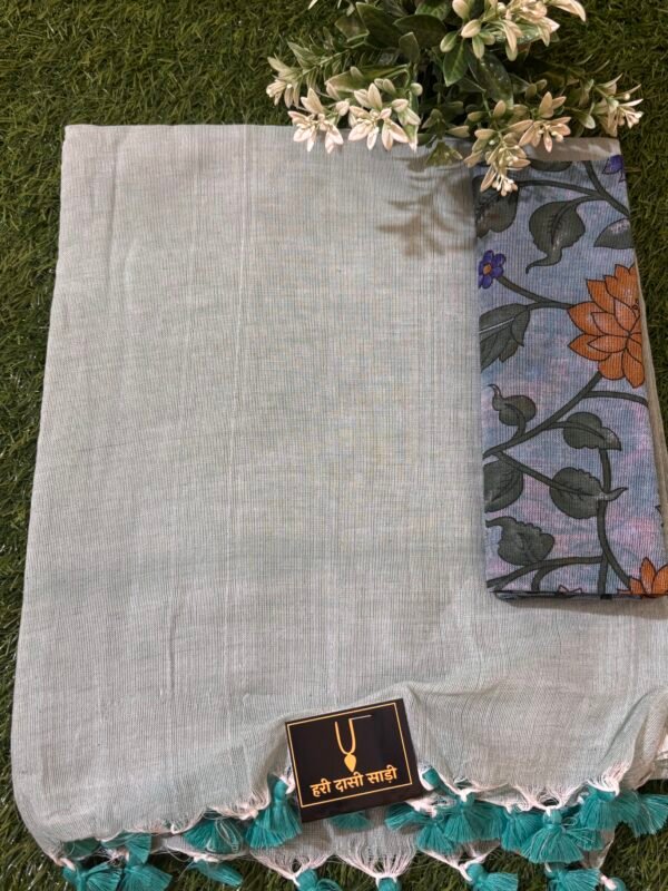 Khadi cotton saree - Image 2