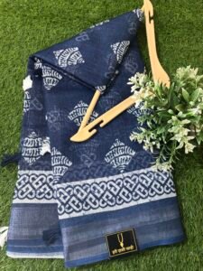 Lilan indigo saree