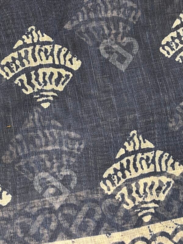 Lilan indigo saree - Image 3