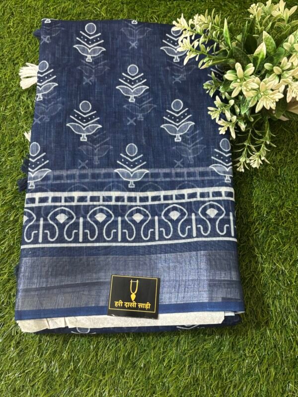 Lilan indigo saree