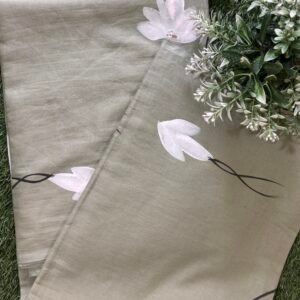 Malmal hand print saree (Copy)