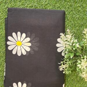 Malmal hand print saree