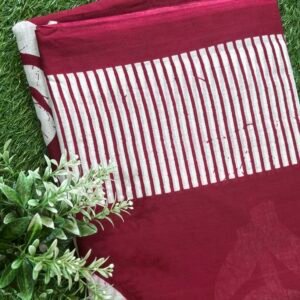 Sindoori Dhari Malmal Cotton