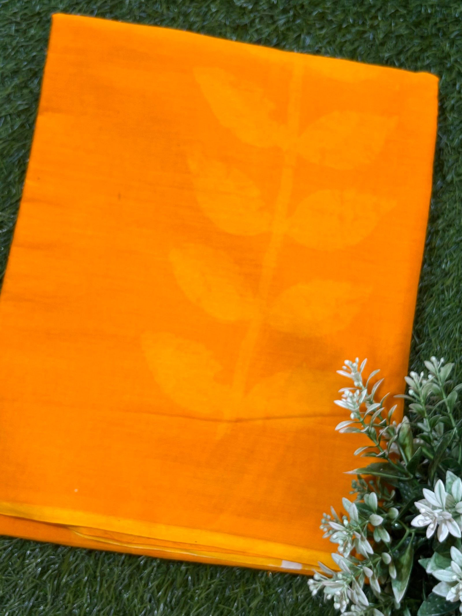 Sweet Orange Malmal Cotton - Image 4