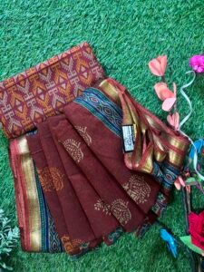 Merhoon Jari Border Musline Cotton