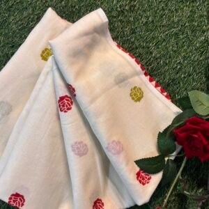 Flower Buta Malmal Cotton