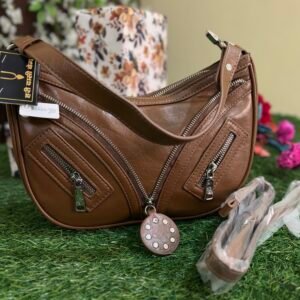 Zipster Brown Sling Bags