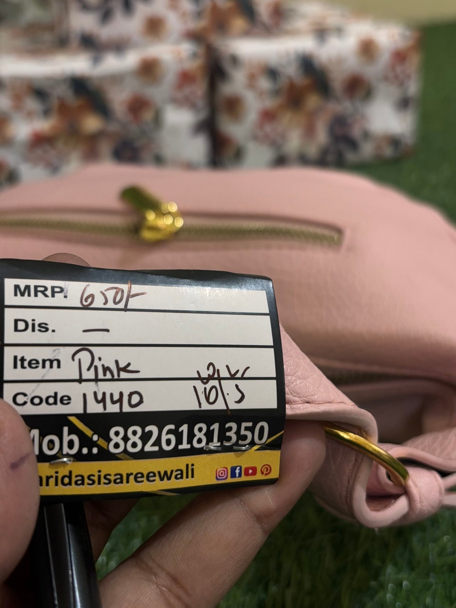 Baby Pink Casual Bag - Image 4