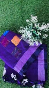 katha work saree