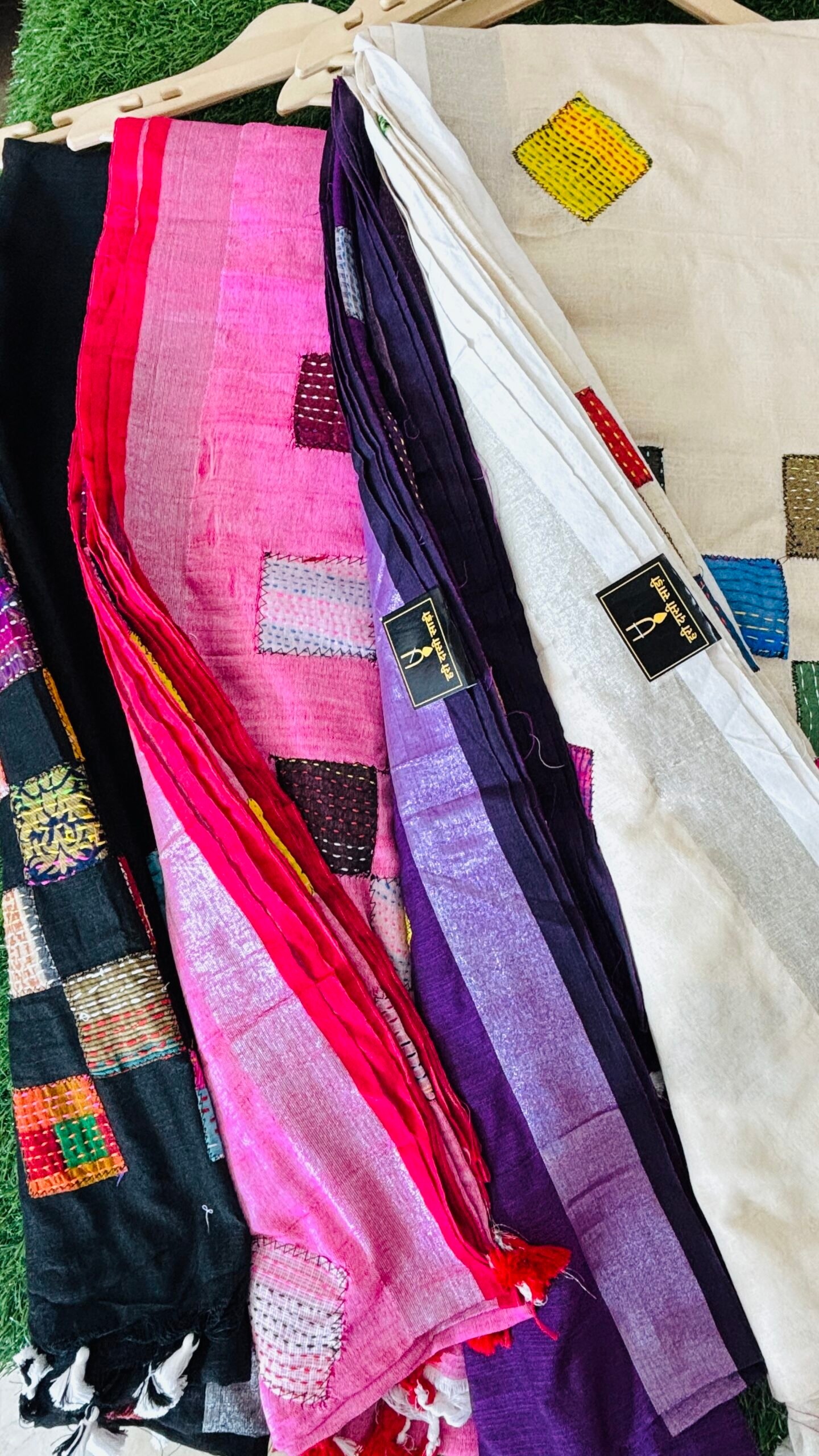 katha work saree - Image 4