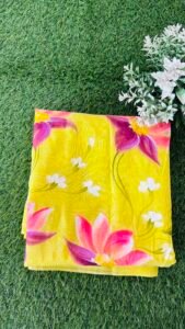 Hand print saree