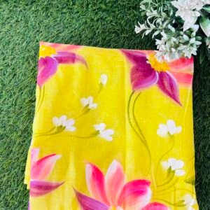 Hand print saree