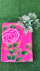 Hand print saree