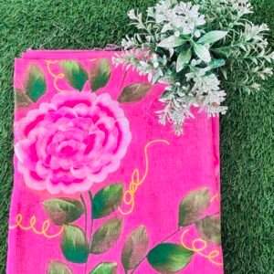 Hand print saree